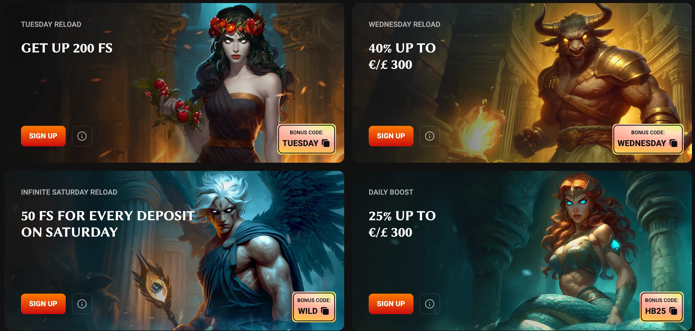 HadesBet reload bonus